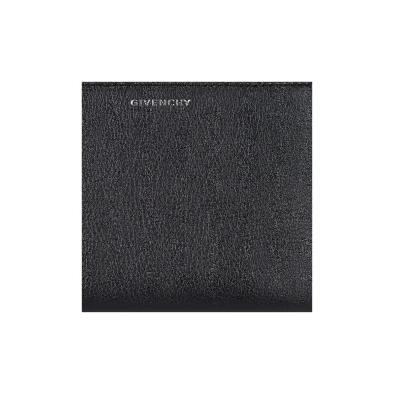 GIVENCHY Voyou Grained Leather Wallet Men's Black-4