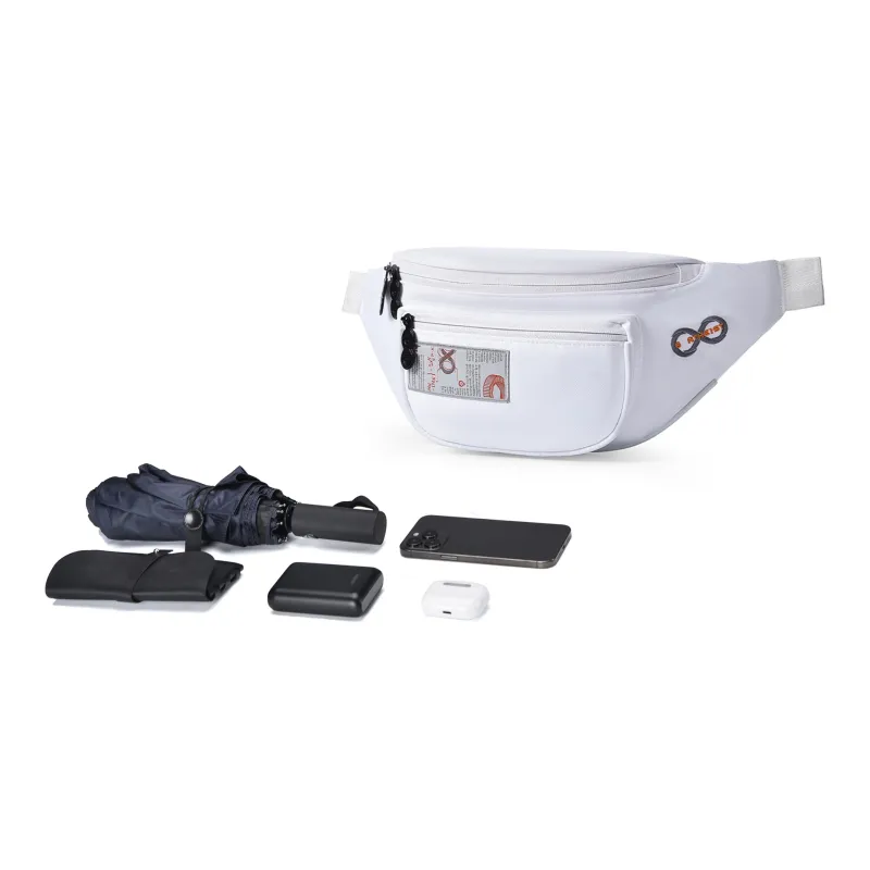 8atheist Polyester Crossbody Bag, Fanny Pack, Sling Bag Regular Unisex White-4