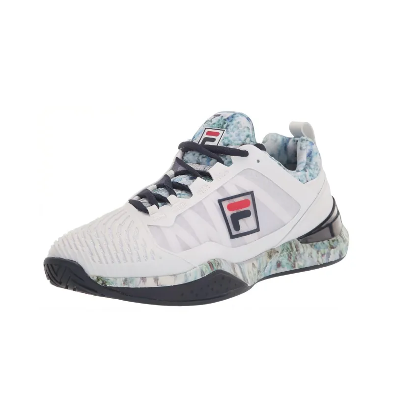 FILA Anti Slip Wear Resistant Low Top Running Shoes Men's White-2