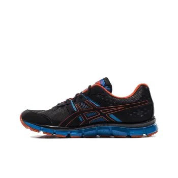 Asics Anti-Slip Wear-Resistant Low-Top Running Shoes Men's Black Silver