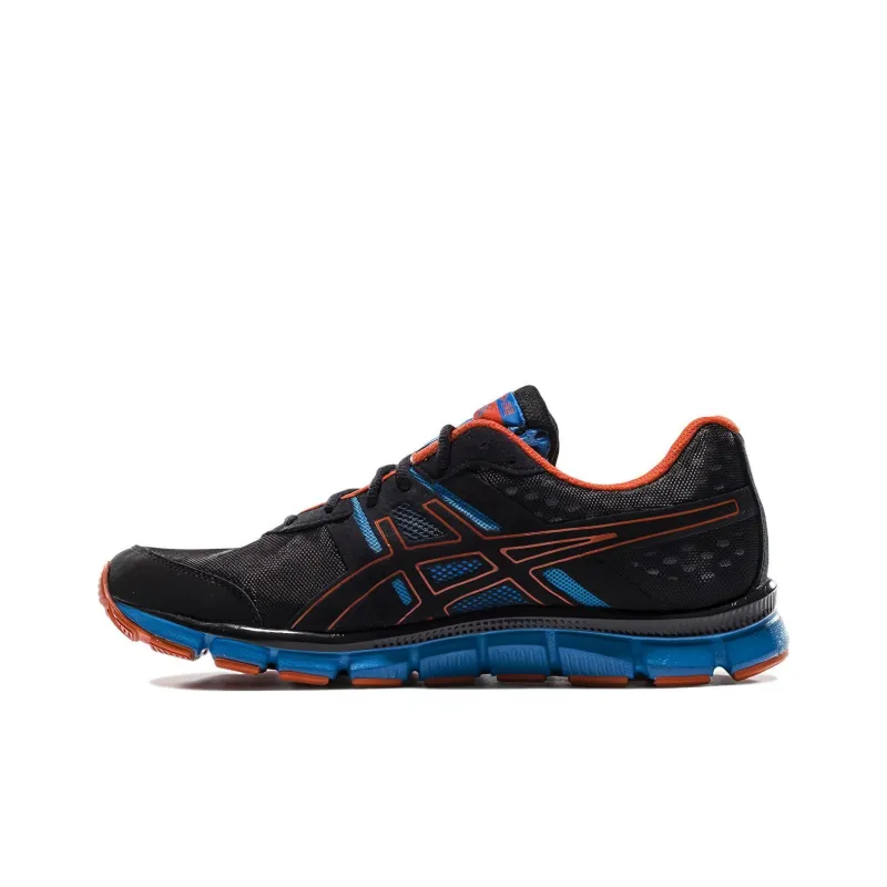 Asics Anti-Slip Wear-Resistant Low-Top Running Shoes Men's Black Silver-0
