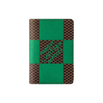 LOUIS VUITTON Pocket Organizer Damier Pop Green