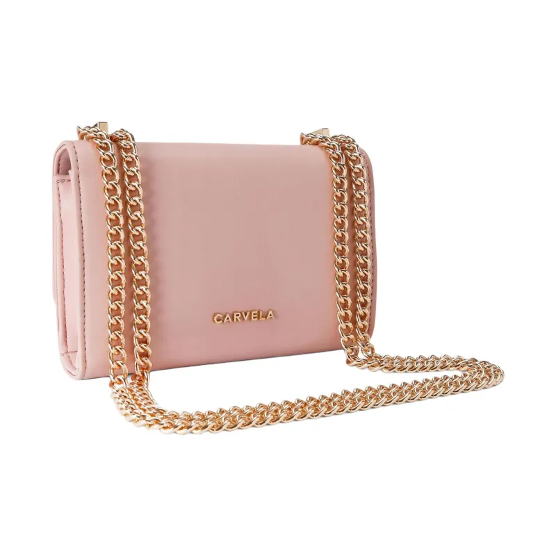 Kurt Geiger London Leather Portable Crossbody Bag Shoulder Bag Mini Women's Pink-3