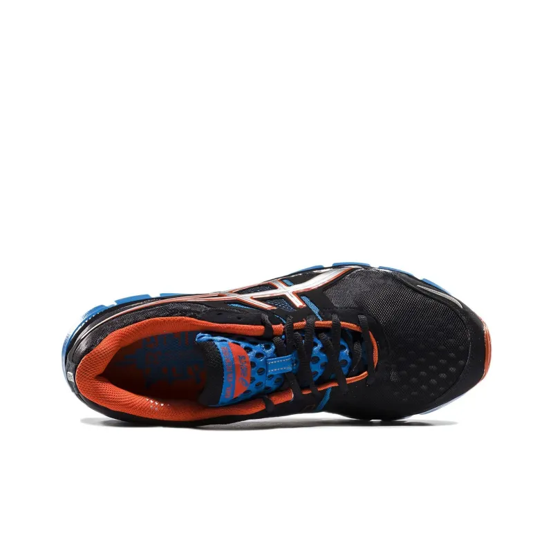 Asics Anti-Slip Wear-Resistant Low-Top Running Shoes Men's Black Silver-2