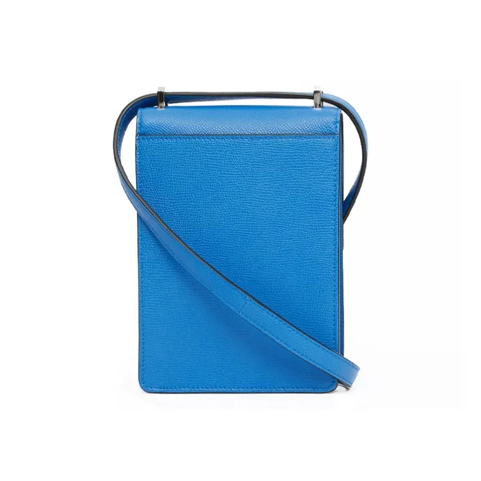 Burberry Robin Leather Shoulder Bag Crossbody Bag Cell Phone Pouch Women's Blue-1