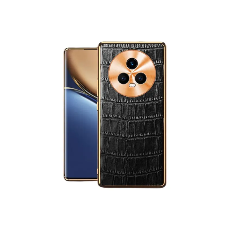 Mivana Leather Material Electroplated Genuine Leather Crocodile Pattern Phone Case Compatible With 'Magic5 Pro/Magic5'-0