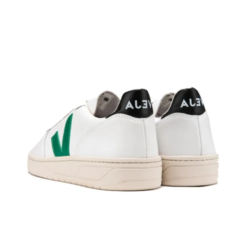 VEJA V-10 Stylish Skateboarding Shoes Unisex Black Tail Green V-1