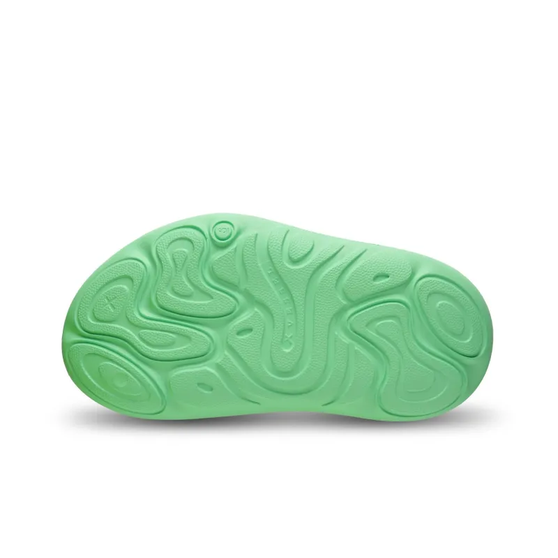 XVESSEL Slide Slippers Unisex Black/White/Green-14