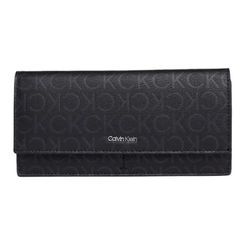 CK/Calvin contrast Recycled Polyester Wallet Women's Black