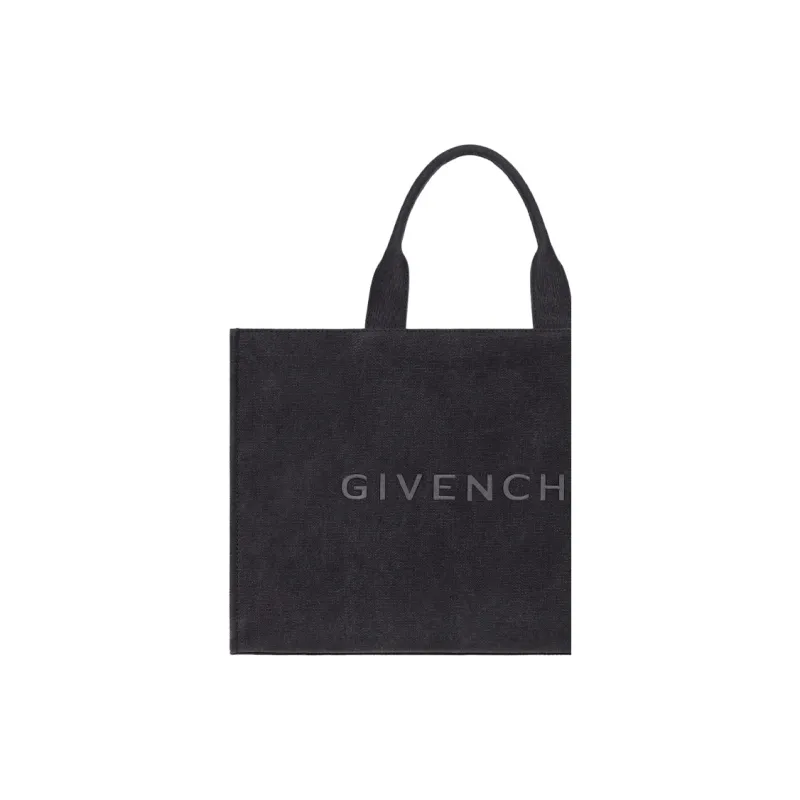 GIVENCHY Cotton Canvas Canvas Bag Tote Bag Shopping Bag Handbag Men's Black-3