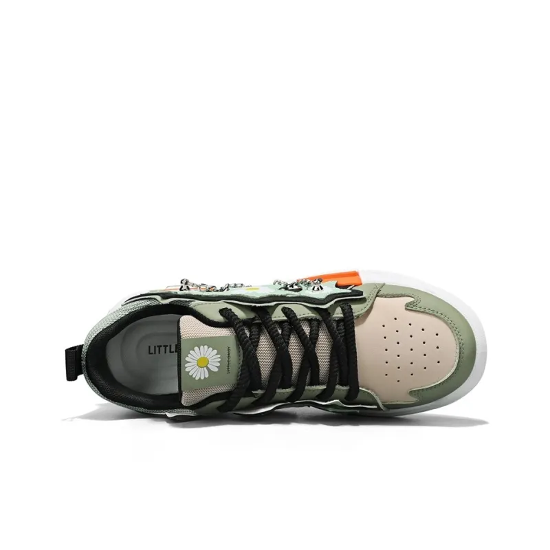 Little Daisy Small Daisy Height Increasing Wear-Resistant Breathable Slip-Resistant Low-Top Skateboard Shoes Men's-11