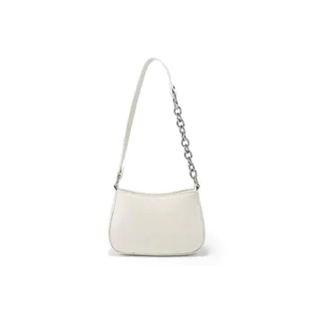 HAWA PU Small Square Bag Baguette Bag Shoulder Bag Medium Size Women's Ecru/Yellow/Black/Brown/Purple
