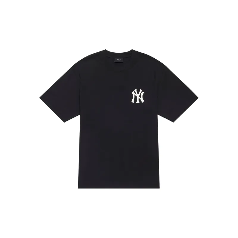 MLB SS24 Drop Shoulder Sleeve T Shirt Unisex Black-1