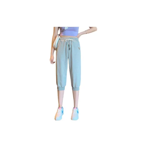 Muzi Casual Pants Women's Light Gray