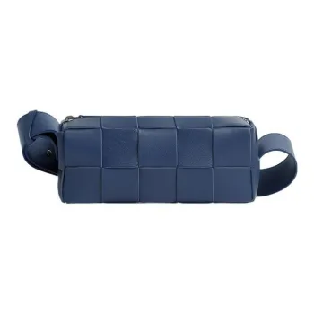 Bottega Veneta Brick Casstte Cow Leather Shoulder Bag, Crossbody Bag Trumpets Men's Ocean Blue