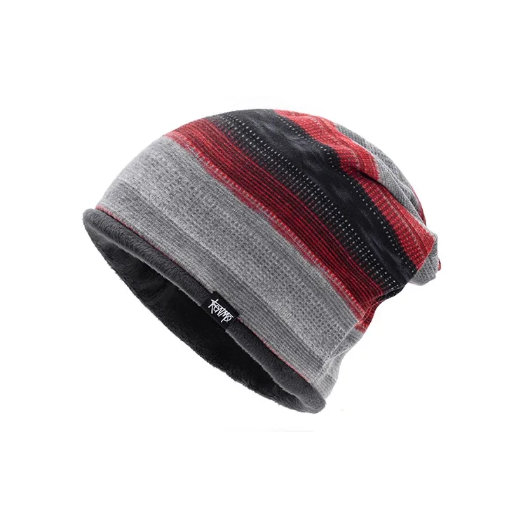 KENMO Acrylic Beanies Unisex Red/Blue/Green-1