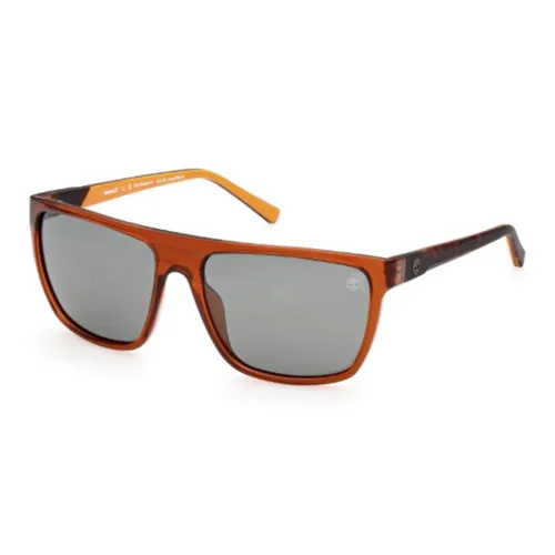 Timberland Rectangular Sunglasses Men's Brown
