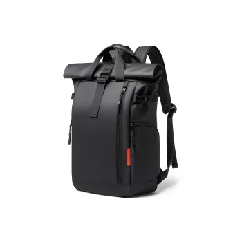 TANGCOOL Nylon Fabric Backpack Large Size Men's Black