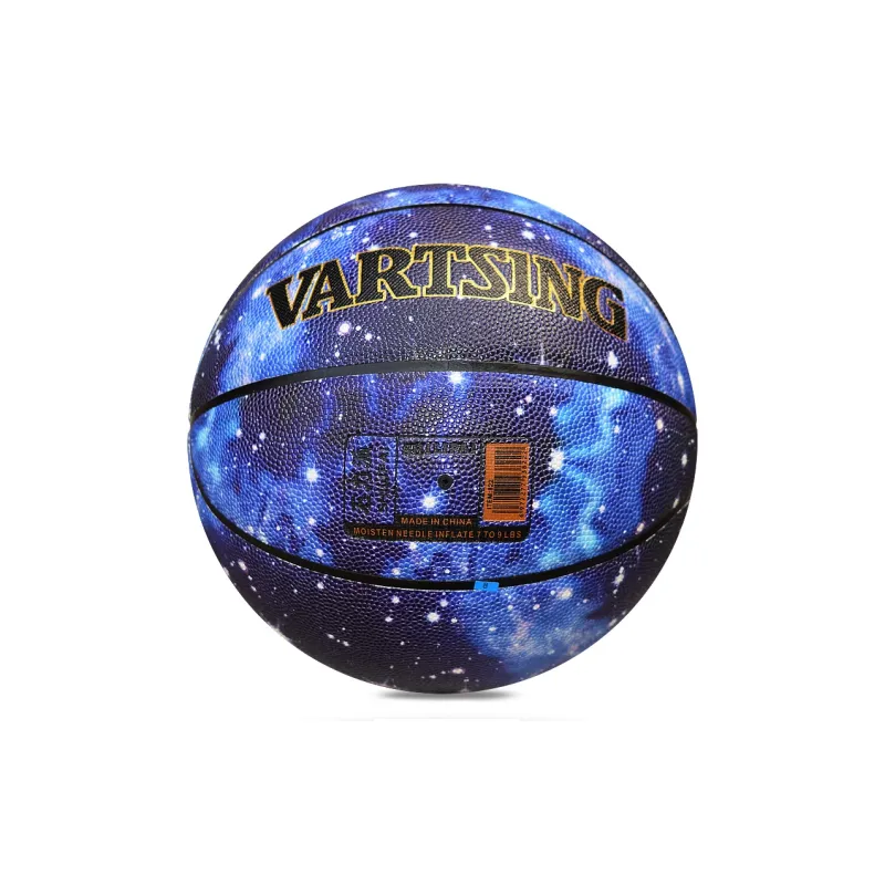 Vartsing PU Basketball Starry Sky Color Size 7 Ball Training Unisex-3
