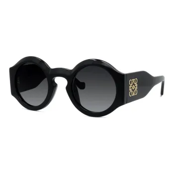 LOEWE Acetate Round Sunglasses Unisex Black