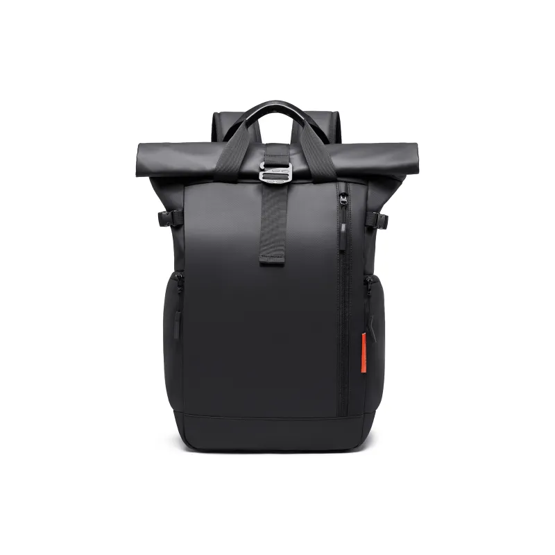 TANGCOOL Nylon Fabric Backpack Large Size Men's Black-1