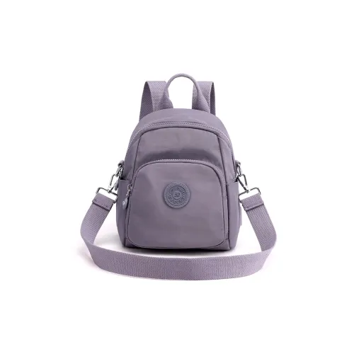 Parker Bear Nylon Fabric Backpack On The Shoulder Regular Unisex Dark Purple/Maroon/Dark Pink/Yellow/Black/Dark Blue