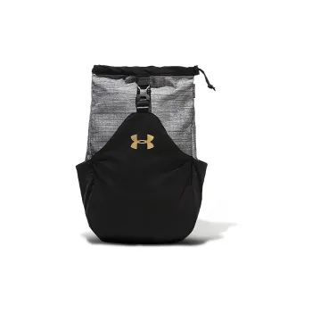 Under Armour Polyester Shoulder Bag, Crossbody Bag Regular Unisex Gray Black
