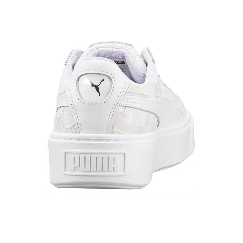 PUMA Basket Platform Fo 'Lace White' Women's-3
