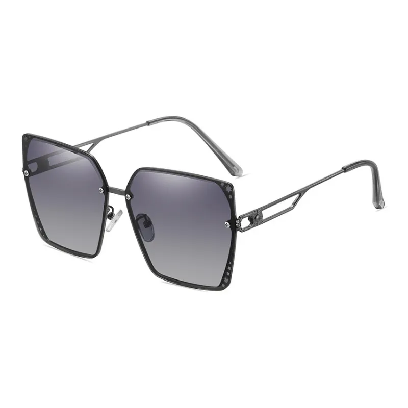 Thunder Pailong Metal Square Sunglasses Women's-1