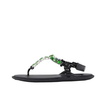 MIU MIU Strap Sandals Women's Black Green