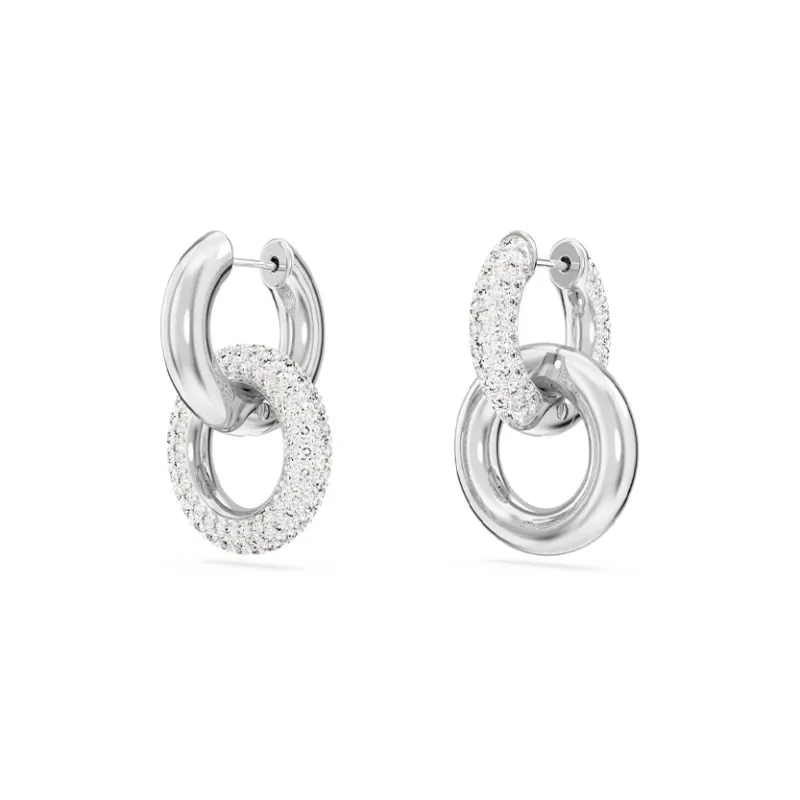Swarovski Rhodium-Plated Earrings Women's Silver-2
