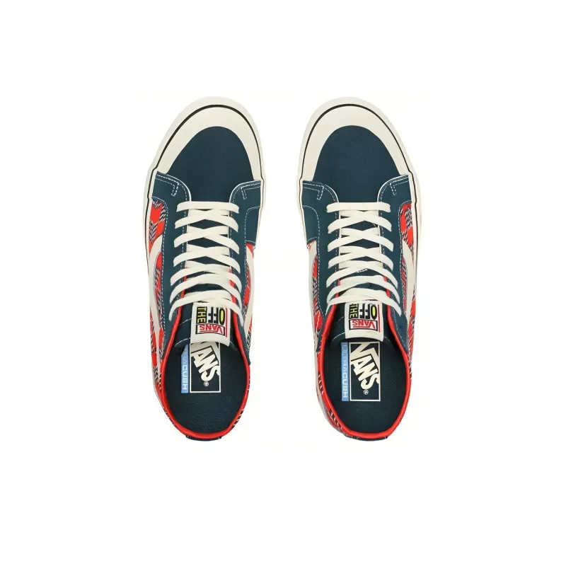 Vans Mod Checkerboard SK8 Hi 138 Decon Sf Red Blue-3