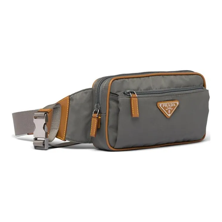 PRADA Nylon Fanny Pack Unisex Marble Gray-1