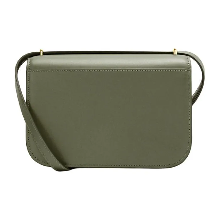 LOEWE Silk Calfskin Handbag, Shoulder Bag, Crossbody Bag Small Size Women's Avocado Green-2