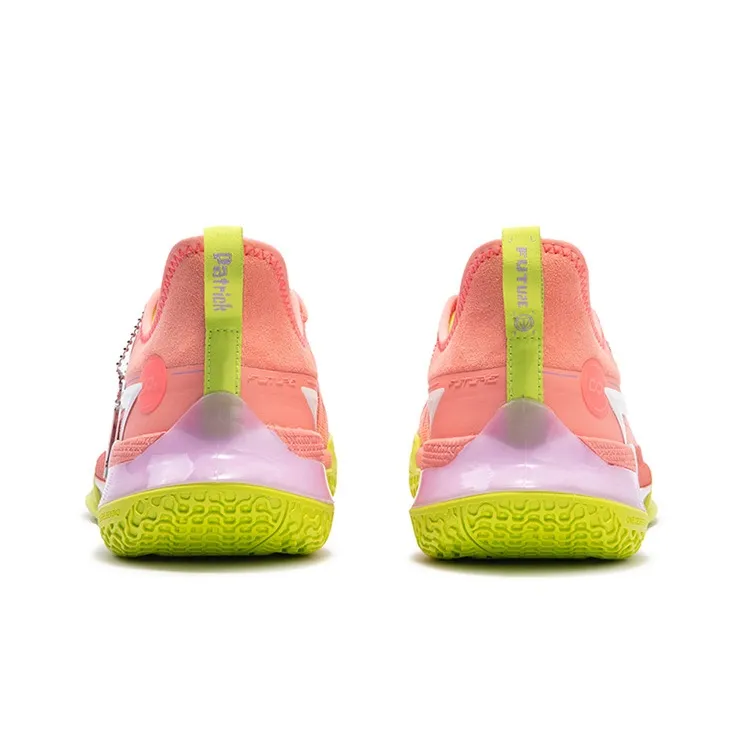 361° Big 3 Future Basketball Shoes Men Low Top Starfish Pink/Purple Hydrangea-3
