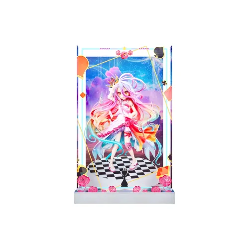 AOWOBOX Compatibility With KDcolle No Game No Life White Formalwear Figure Display Case Model Accessories