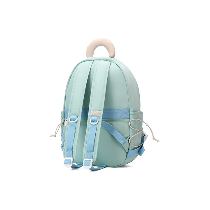 VANWALK Polyester Backpack Regular Unisex Yellow/Blue/White/Purple-11