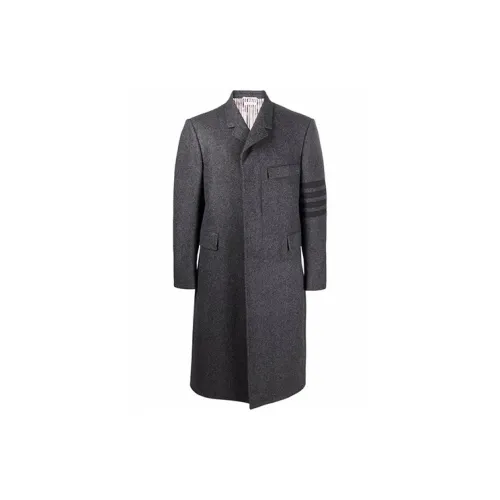 THOM BROWNE Coats Men Gray