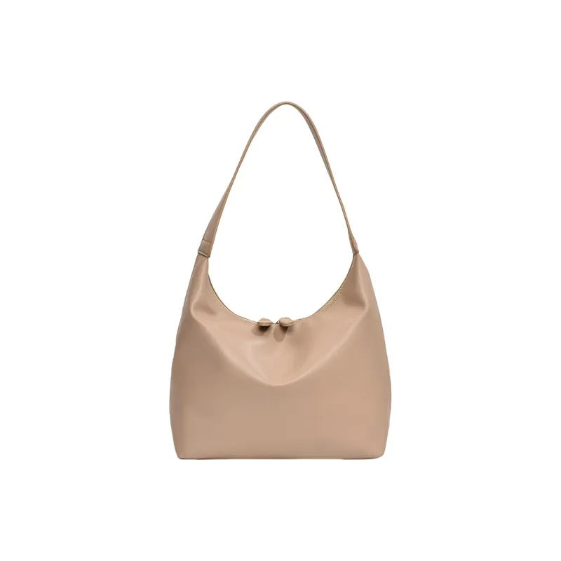 NOMK PU Tote Bag Shopping Bag Shoulder Bag Versatile Shoulder Bag Regular Women's Black/White/Khaki/Brown-10