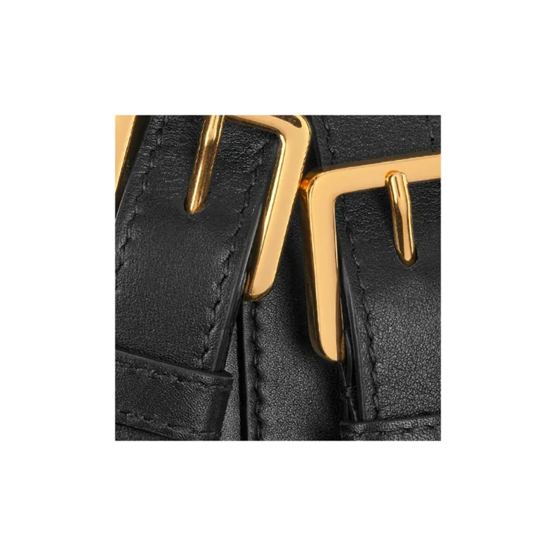 DIOR Cow Leather Backpack Small Size Women's Black-5