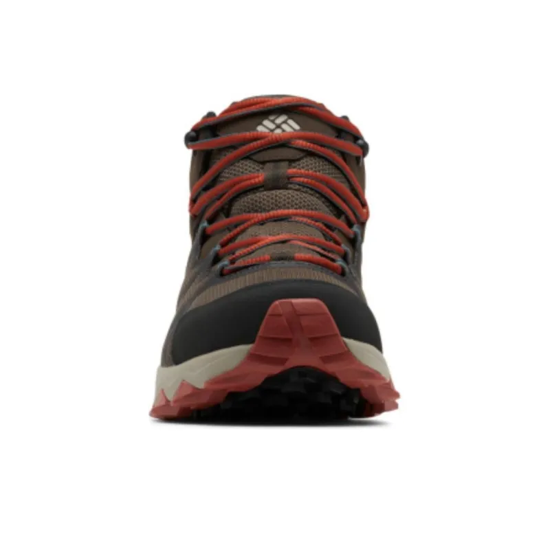 Columbia PEAKFREAK II Waterproof And Breathable Mid-Top Trekking Shoes Men's Brown Red-2