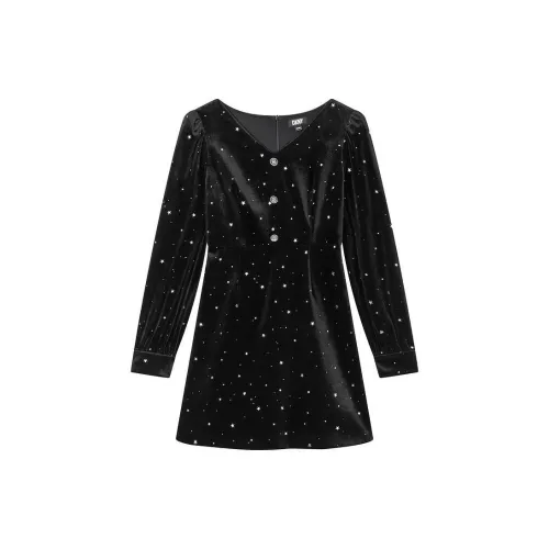 DKNY Long-Sleeved Dresses Women's Black