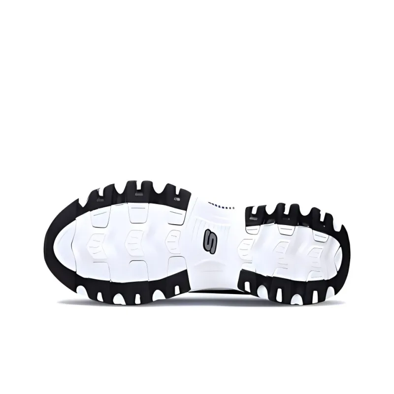 Skechers D'LITES 1.0 Panda Shoes Anti-Slip And Wear-Resistant Breathable Low-Top Chunky Sneakers Men's Black White-4