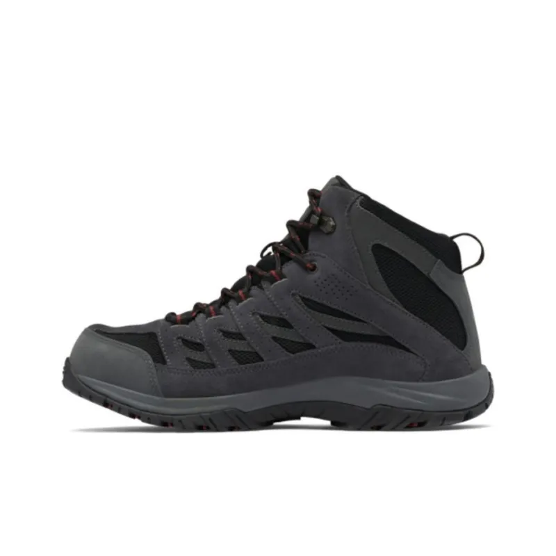 Columbia CRESTWOOD Cushioning Waterproof Mid Top Hiking Shoes Men's Black-0