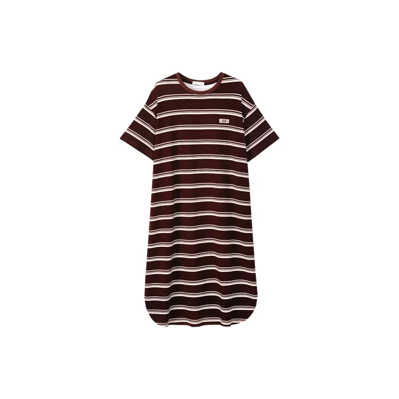 Same Language Nightgown Women's Red Coffee Cross Grain-0