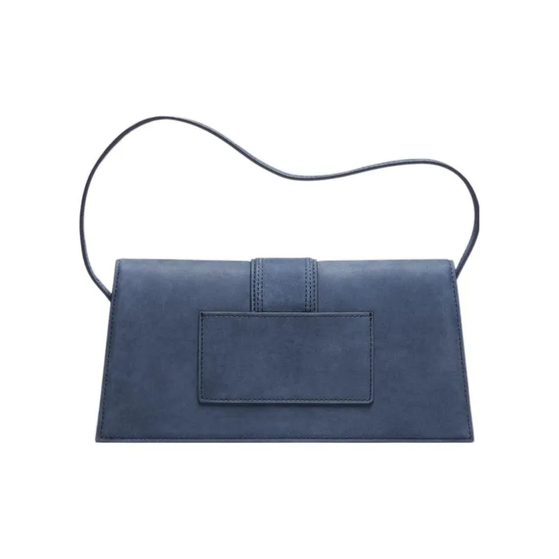 Jacquemus Le Bambino Cow Leather Messenger Bag Crossbody Bag Shoulder Bag Women's Marine Blue-2