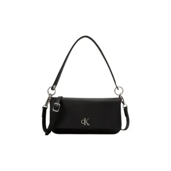 CALVIN KLEIN Synthetic Material Baguette Bag, Shoulder Bag, Handbag, Crossbody Bag, Shoulder Bag Women's Black