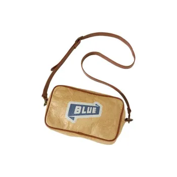 LANQI PE Polyethylene Square Bag, Shoulder Bag, Crossbody Bag Women's Brown Camel