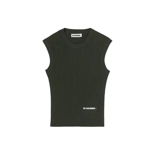 JIL SANDER Logo-print Ribbed Tank Top