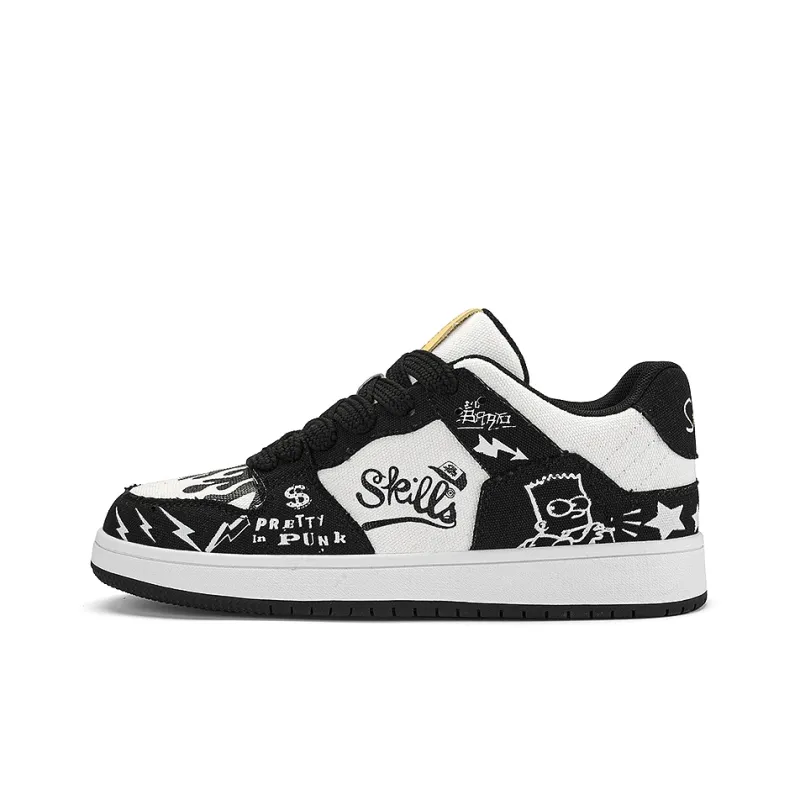 The Simpsons Anti Slip Wear Resistant Breathable Lightweight Cushioning Low Top Canvas Shoes Unisex-2
